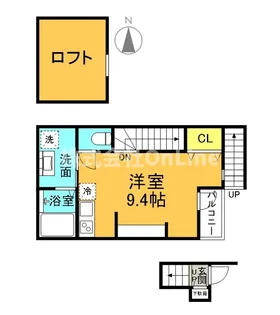 あんしん+新池島08-1029【2階】の間取り