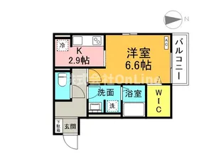 セジュール・ユイット西岩田【2階】の間取り
