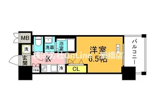 スワンズシティ大阪エスクレア【3階】の間取り