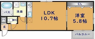 大阪府東大阪市柏田東町【アパート】の間取り
