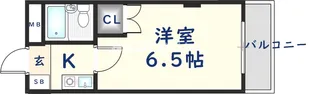大阪府東大阪市御厨栄町2丁目【マンション】の間取り