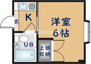 大阪府東大阪市友井3丁目【マンション】の間取り