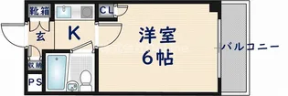 大阪府東大阪市御厨南2丁目【マンション】の間取り