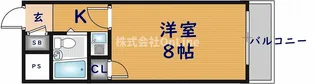 大阪府東大阪市御厨1丁目【マンション】の間取り
