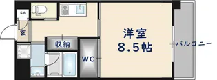 大阪府東大阪市友井5丁目【マンション】の間取り