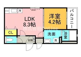 大阪府東大阪市御厨栄町2丁目【アパート】の間取り