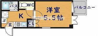 大阪府東大阪市下小阪3丁目【マンション】の間取り