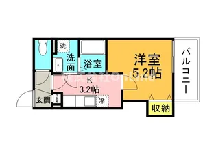 大阪府東大阪市御厨南2丁目【アパート】の間取り