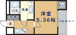 大阪府東大阪市上小阪4丁目【アパート】の間取り