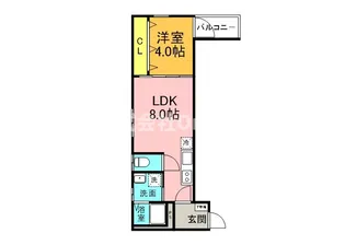 大阪府東大阪市俊徳町1丁目【アパート】の間取り