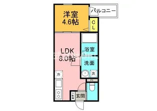 大阪府東大阪市俊徳町1丁目【アパート】の間取り
