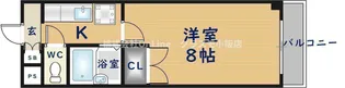 大阪府東大阪市御厨南1丁目【マンション】の間取り