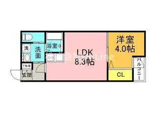 H-maison衣摺Ⅱ【3階】の間取り