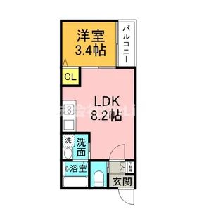 H-maison衣摺Ⅱ【2階】の間取り