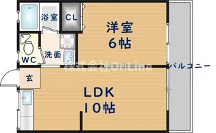 ノーヴァハイツA棟【1階】の間取り