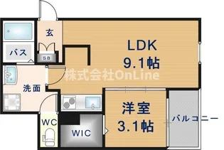 F+style八尾北本町2号館【2階】の間取り