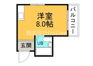 玉造クローバーハイツ【6階】の間取り