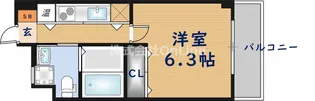 Celeb布施東【8階】の間取り