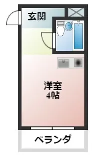 アリーヴェデルチ小阪【3階】の間取り