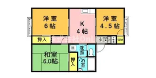 シティハイツプロスパー【1階】の間取り