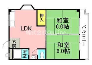 コンフォート青山【2階】の間取り