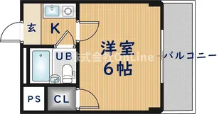 フラットフクハラ【2階】の間取り