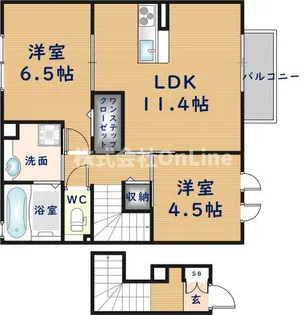 エトワールセボン【2階】の間取り