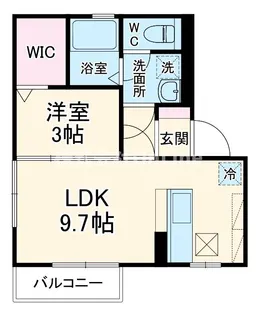 第8ウエスタンハイツ【2階】の間取り