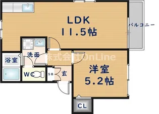 第2テラダハイツ【2階】の間取り