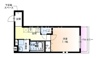 フジパレス弥刀駅北Ⅰ番館【3階】の間取り