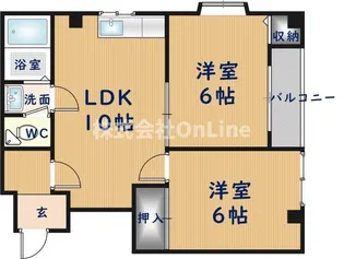エンパイヤシティ【6階】の間取り