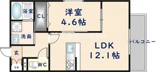 大阪府東大阪市永和3丁目【アパート】の間取り