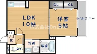 大阪府東大阪市吉田4丁目【アパート】の間取り