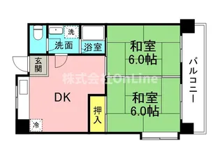 大阪府東大阪市御厨東2丁目【マンション】の間取り