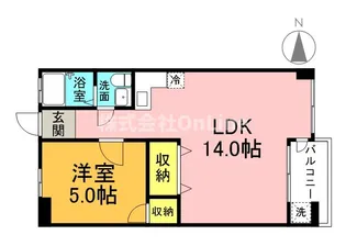 ウィンズコート高井田【2階】の間取り