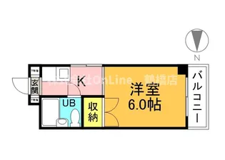 パークドエル東高津【5階】の間取り