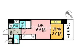D.Clarest玉造【7階】の間取り
