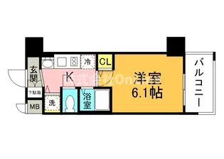 プレサンス大阪城公園パークプレイス【4階】の間取り