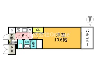 スプランディッド京橋EAST【6階】の間取り