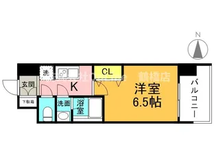 ブランシエスタ森ノ宮【11階】の間取り