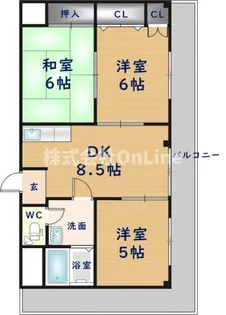 板倉第一ビル【3階】の間取り