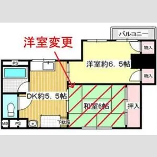 シティ八尾【2階】の間取り