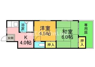 星元ハイツ【1階】の間取り