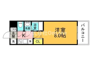 ソルテラスOSAKA MID EASTクレアスト【4階】の間取り