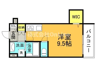 クリエオーレ桃谷【2階】の間取り