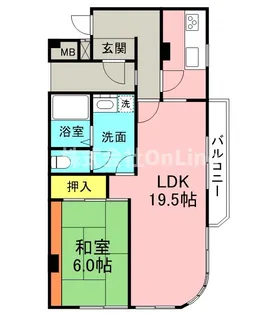 ビルシャナ【4階】の間取り
