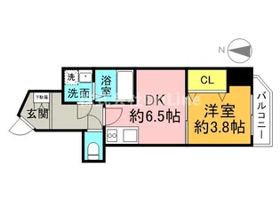 GARDENIA城東【7階】の間取り