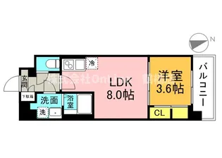 Alivis緑橋【4階】の間取り