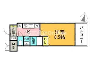 スプランディッド京橋EAST【5階】の間取り