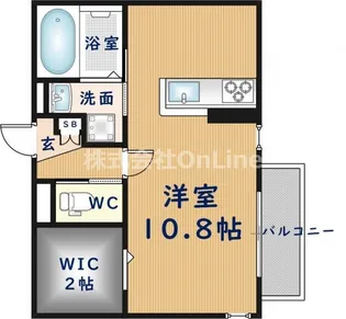ルーエⅠ【1階】の間取り